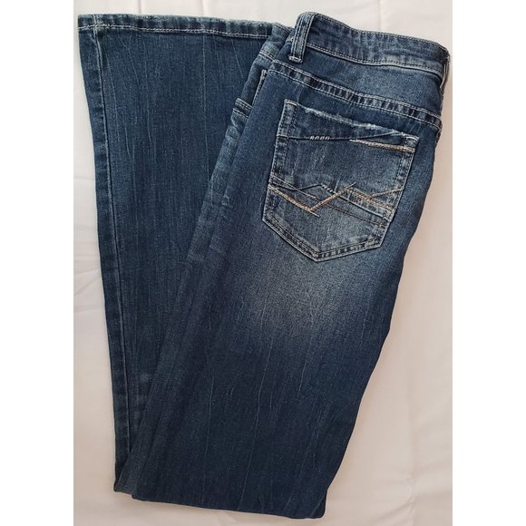 BKE ~ Stella ~ Boot Cut Stretch ~ Embroidered Back Pockets ~ Size 28 x 33.5 - Picture 2 of 11